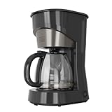 BLACK+DECKER – Filterkaffeemaschine BXCO1001E | 1000W | 1,5-L-Wassertank | 12 Tassen | Anti-Tropf-System | Warmhalteplatte 40 min | Auto-Off | Permanentfilter | Kratzfestes Edelstahl
