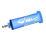 Générique Sportwasserflasche, blau, 9/18 oz, wiederverwendbare weiche TPU-Wasserflaschen, faltbar, für Reisen in die Sportcampingkantine (250/500 ml), volle Funktionen