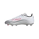 adidas Unisex Kinder F50 Messi League Firm Multi Ground Football Boots Kids Fußballschuhe, Cloud White/Lucid Red/Silver Metallic