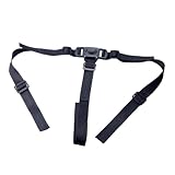 3 Punkt Gurt Sicherheitsgurt, Hochstuhl Sicherheitsgurte Verstellbare Sicherheitsgurt für Kinderwagen Gurt Hochstuhl Gurte Multifunktional Kinderschutzgurt Sicherung Buggy Universell Passend(Schwarz)