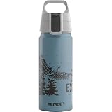 SIGG WMB One Brave Eagle Kinder Trinkflasche (0.6 L), schadstofffreie und auslaufsichere Kinderflasche, federleichte Wasserflasche aus Aluminium