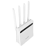 4G LTE Wireless Router, Hochgeschwindigkeits-4-Antennen-WLAN-Hotspot-Router mit SIM-Kartensteckplatz für Europa, 300–500 M Reichweite