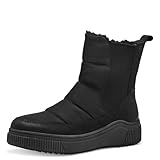 Tamaris COMFORT Damen Winterstiefel ohne Absatz Gefüttert Wasserabweisend, Schwarz (Schwarz), 38 EU