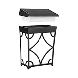 aqxreight Solarbetriebene Wandleuchte für den Außenbereich, Gartenleuchte, Landschaft, Dekorative Lichter, IP65, Wasserdicht, Hoflampe, Warmes Licht, Buntes Licht