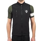 DACHS Ultraleichte Radsport Gilet – Atmungsaktive, Wasserabweisende, Reflektierende Radweste - Herren (RG01/H, DE/NL/SE/PL, Alphanumerisch, L, Regular, Regular)