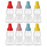 Garneck Mini-Gewürz-Quetschflaschen 8 Stück Niedliche Bärenform Ketchup-Flasche 23 Ml Soßenflasche Honig-Salat-Dressing-Behälter Nachfüllbar Für Lunchbox Sojasauce Essig