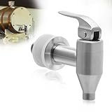 1er Pack Edelstahl Zapfhahn für Getränkespender, Edelstahl Getränkespender Ersatzzapfhahn, Bierzapfhahn für Zuhause Party