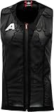 ALPINA PROSHIELD JUNIOR Vest - Flexibler, Atmungsaktiver & Individuell Einstellbarer Rückenprotektor Für Kinder, Black, 176
