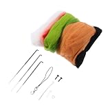 GALPADA Nadelfilz Anfänger DIY Wool Felt Needle Kits mit Zubehör Schafwolle Filzset für Basteln Niedliche DIY Filzornamente für Kreative Handarbeiten und Geschenkideen