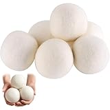 YOYEAH Trocknerbälle - XXL (8cm) Trocknerball für Wäschetrockner, Dryer Balls aus Natürlicher Wolle, Trocknerbälle für Daunenjacken, Tennisbälle Trockner Trocknerbälle Wiederverwendbar