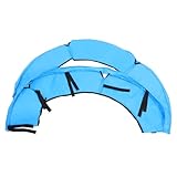 PAMINGONO Trampolin Schutzrand Outdoor Trampolin Polsterung Federabdeckung Ø Blau UV beständig Reißfest Sicherheitsrand Zubehör Fitness Freizeit