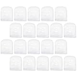 Artibetter 100 Stück Vorgeschnittene Einweg Gesichtsgaze aus Baumwolle Absorbierende Spa Gesichtsmaske mit Augen Nasen und Mundöffnungen Feuchtigkeitsspendend für Gesichtspflege