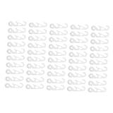 VERDANVERSE 50 Stück Maskenhaken Anpassen Rutschfester Maskenbandhaken Zubehör Für Ohrriemen Maske Ohr Seilschnalle Verstellbare Maskenbandschnalle Verlängerung Des Maskenbandes Weiß Plastik