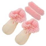 TOYANDONA Winter Clog Einlegesohlen Plüsch Ersatzsohlen Größe 40 41 Herausnehmbare Warme Hausschuh Einlagen für Drinnen und Draußen mit Fellfutter