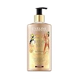 Eveline Cosmetics Brazilian Body Golden Shimmer Körperöl mit Argan-, Macadamia-, Mandel- und Moringaölen - 150ml | Vegane feuchtigkeitsspendende Formel für strahlende Haut