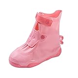 Regenfüßlinge Kinder Regen Schuhüberzieher Wasserdicht Vlies Futter Überziehschuhe Krabbelschuhe Überzug Outdoor Schuhe Matschschuhe Gummistiefel Jungen Mädchen Regenschuhe Regenstiefel