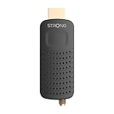 STRONG SRT82 Full HD DVB-T2 HDMI Stick DVB-T2 Decoder - HEVC265 kompatibel - TV Receiver/Tuner mit Recorder Funktion (HDMI, SCART, USB, Dolby Digital Plus) - Schwarz