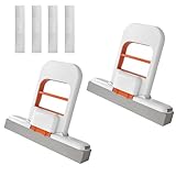 2 Stück Mini Mop, 2025 Selbstdrückendes Schwamm Mopp, mini Foldable Wischmopp, Schwammwischer für Die Nass und Trockenanwendung auf Küchenarbeitsplatten, Glas, Badezimmer Autoinnenraum (B)