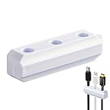 JIEBWCHA Magnetische Kabelhalterung, Magnetclip für Kabelmanagement, Klebehalterung mit 3 Löchern für Haus, Büro, Auto