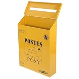 OUNONA Retro Wandbriefkasten ohne Schloss Robuste Eisen Postbox für Außenbereich Praktische Aufbewahrung und Dekorative Wandmontage für Büro und Zuhause