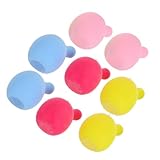 TOYANDONA 8 Stück Seifenblasenkern Rasseleinsatz Seifenblasen Requisiten Ersatz Basteln Pressblasen Quietscher Puppen Seifenblasen Quetschspielzeug Puppen Quetschblasen DIY