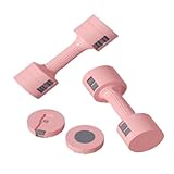 Hantelset Mit Gewichten Hantel Herren- Und Damenanzug Home Einstellbares Gewicht Hantelstück Fitness Sport Fitnessgeräte Hantelset(Pink)