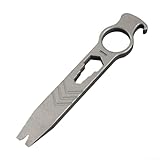 Multi-Tool, 140 x 28 mm, leichtes EDC-Werkzeug mit Schraubendreher und Brechstab-Flaschenöffner, Ergonoc für den täglichen Gebrauch (Sandstrahlen)