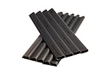 Enjoy-Quality PVC - Sichtschutzstreifen - Klemmschienen - Sichtschutz/Windschutz für Garten und Zaun - Befestigungsclips - Doppelstabmattenzaun - Anthrazit Universal