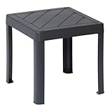 Beistelltisch Kaffeetisch Balkontisch Pop, pflegeleicht, UV- und witterungsbeständig (anthrazit)