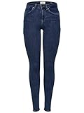 ONLY Female Skinny Fit Jeans ONLPower Mid Push Up M32Dark Blue Denim,Dark Blue Denim,M