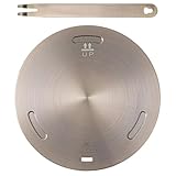 TOVINANNA Wärmeverteiler Induktionsplatte 20cm Edelstahl Induktionskochfeld Adapterplatte für Gasherd Küchen Wärmediffusor mit Wandhalterung