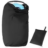 QWORK® Groß Transporttasche für Kinderwagen Flugzeug, 117 x 53 x 33 cm, 420D Oxford-Stoff, Robust & Wasserdicht Reisetasche mit Schultergurt