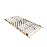 ErgoActive Lattenrost 80x200 cm – Stabiler Lattenrahmen zur Selbstmontage – 7-Zonen-Lattenrost mit verstellbarem Härtegrad – 28 Federleisten aus FSC-Birken-Schichtholz – Bis 200 kg belastbar
