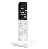 Gigaset CL390HX - Design DECT-Mobilteil mit Ladeschale - Fritzbox-kompatibel - Schnurloses Telefon für Router und DECT-Basis - 2 Akustik-Profile, weiß [Deutsche Version] [Ohne Basis]