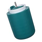 Cabilock Flexible Silikon Eiswürfelform mit Sicherem Deckel Leicht Entnehmbar Wiederverwendbar für Cocktails Whiskey Sommerpartys Mobiler Eiswürfelbereiter Grün für Gefrierschrank und