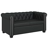 vidaXL Chesterfield Sofa 2-Sitzer Kunstleder Ledersofa Polstersofa Loungesofa