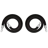 Absperrseil aus Samt, 2er-Pack, Absperrseil zur Besucherlenkung, Sicherheits-Samtseil mit Haken, Warteschlangenabsperrseil für Veranstaltungen mit Teppichboden, Kinoeröffnungen (Größe: 120 c