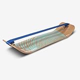 GIBBON Giboard-Set - Zen Blue | Innovatives Balance Board | Gleichgewichtstrainer | Interaktives Training mit App | Für zu Hause & unterwegs | Ideal für Tricks & Workouts | Inkl. Slackline