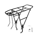Hellery Fahrradgepäckträger, Fahrradgepäckträger Hinten, Rücksitz, Leichte, Robuste Gepäckträgertasche für Reisen, Tragen, Reiten, Einstellbar