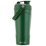 Autsel Edelstahl Protein Shaker, 750ml Eiweiß Shaker mit Kugel, BPA frei, Shaker Proteinshake, Vakuum Isolierthaker Shake Becher, Fitness Shaker