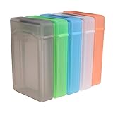 UKCOCO 5 Stück 3 5-Zoll-festplatten-hartschalenkoffer Für Externe Tragbare Festplatten Kunststoff-aufbewahrungsbox Fallschutz Und Einfacher Zugriff