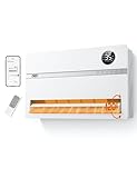 Dreo Smart Heizung Elektrisch, 2000W Elektroheizung Wandkonvektor mit Fernbedienung & App, 120° Oszillation, 5 Modus 3 Geschwindigkeit, 24H Timer, PTC Keramik Heizlüfter Energiesparend mit Thermostat