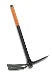 Fiskars Spitz- und Breithacke, Länge: 90 cm, Gewicht 3 kg, Karbonstahl-Kopf/Glasfaserverstärkter Kunststoff-Griff, Schwarz/Orange, 1002209