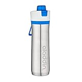 Aladdin Active Hydration Thermavac Trinkflasche Edelstahl 0.6L Blau – Sport Wasserflasche - Hält 10 Stunden Kalt - BPA-Frei - Auslaufsicher - Doppelwandige Vakuumisolierung - Spülmaschinenfest