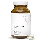 MoleQlar Taurin Kapseln 90 Stück - 2550mg hochreines L-Taurin pro Portion - Optimale Unterstützung bei erhöhtem Taurin-Bedarf - vegan, hochrein, GMO-frei