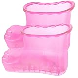 Mikinona 1 Paar Kreativer Fußbadeimer Massageschuhe Fußmassage Reflexzonenmassage Fußbäder Fußbad -spa -massagarme Massage Fußbad Schuhe Fußbadeschuhe Fußbad Stiefel Plastik Rosig