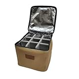 PENCHEAK Nachfüllbare Tanks Tasche Outdoor Camping Kraftstoffe Zylinder Abdeckungen Kleine Brennstoffe Zylinder Aufbewahrungstasche Leicht zu Tragen für Outdoor Camping, khaki, XL