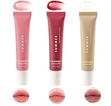 3er Pack Lip Balm,Lippenbalsam mit Tönung,Lipgloss,Feuchtigkeitsspendend,Natürlicher Glanz Lip Sleeping Mask