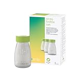 Ardo Bottle Set – Hochwertige Flaschen zur hygienischen Aufbewahrung von Muttermilch – Passend für Standard Flaschensauger – 3 Muttermilchbehälter