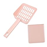 Toyvian 1 Satz Katzenstreu-Schaufel-Set Schaufel für Katzenstreu Schaufel für Haustierstreu Reinigungsschaufel Wurf drinnen Reinigungsset für Katzen Halter für die Katzenreinigung Abs Rosa